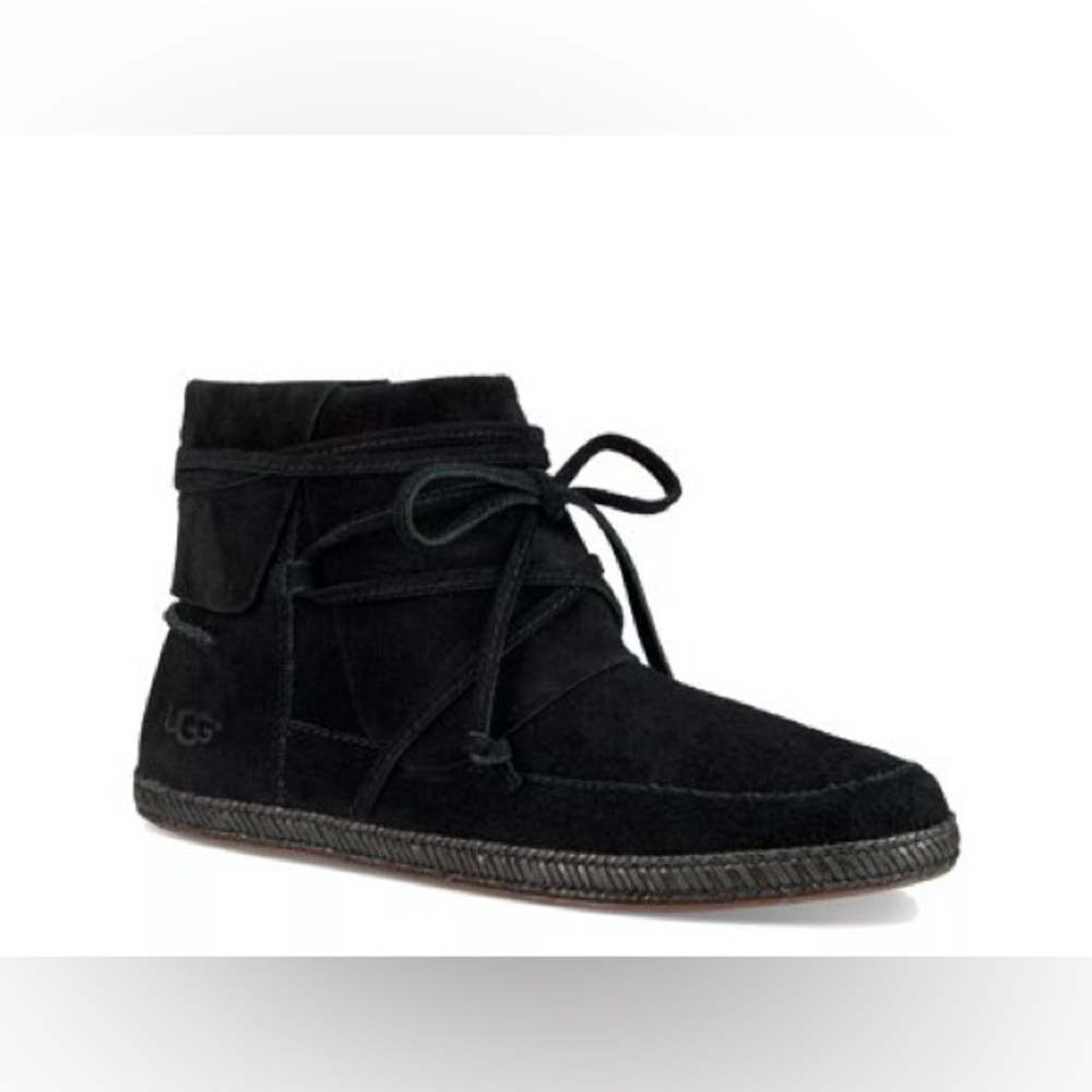 UGG Reid Loafer Black Booty SZ 7.5